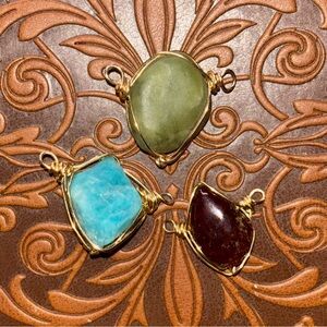 Gold Wire wrapped pendant bundle